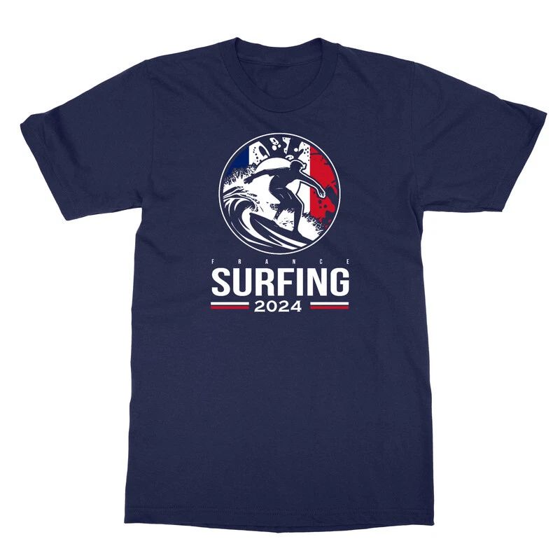 France Surfing Sport Glory - 2024 Summer Games Fan Unisex T-Shirt