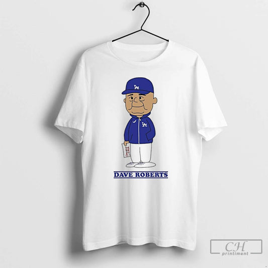 Classic Peanuts X Dave Roberts Los Angeles Dodgers Baseball T Shirts