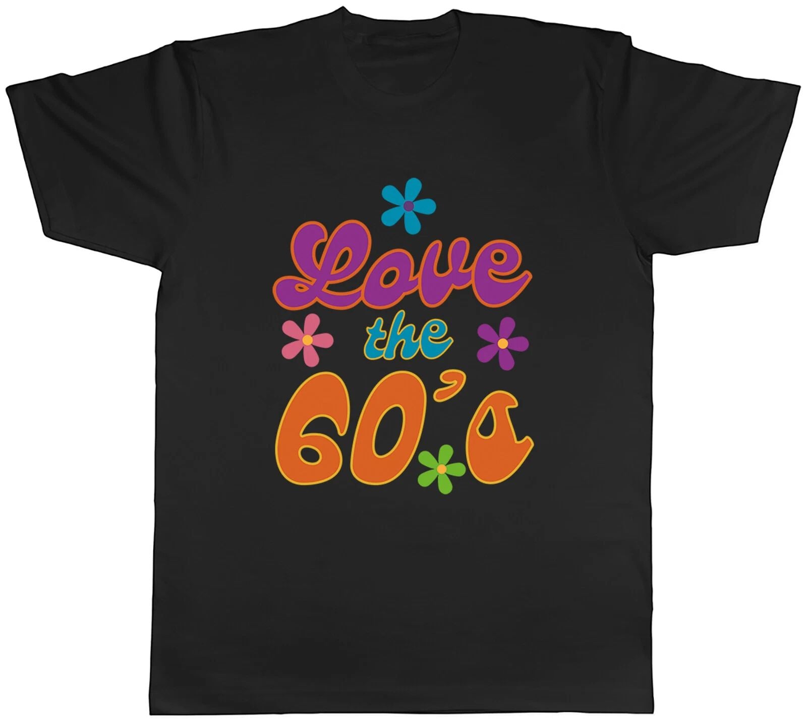 Love the 60's Mens T-Shirt Hippie Culture Music Tee Gift