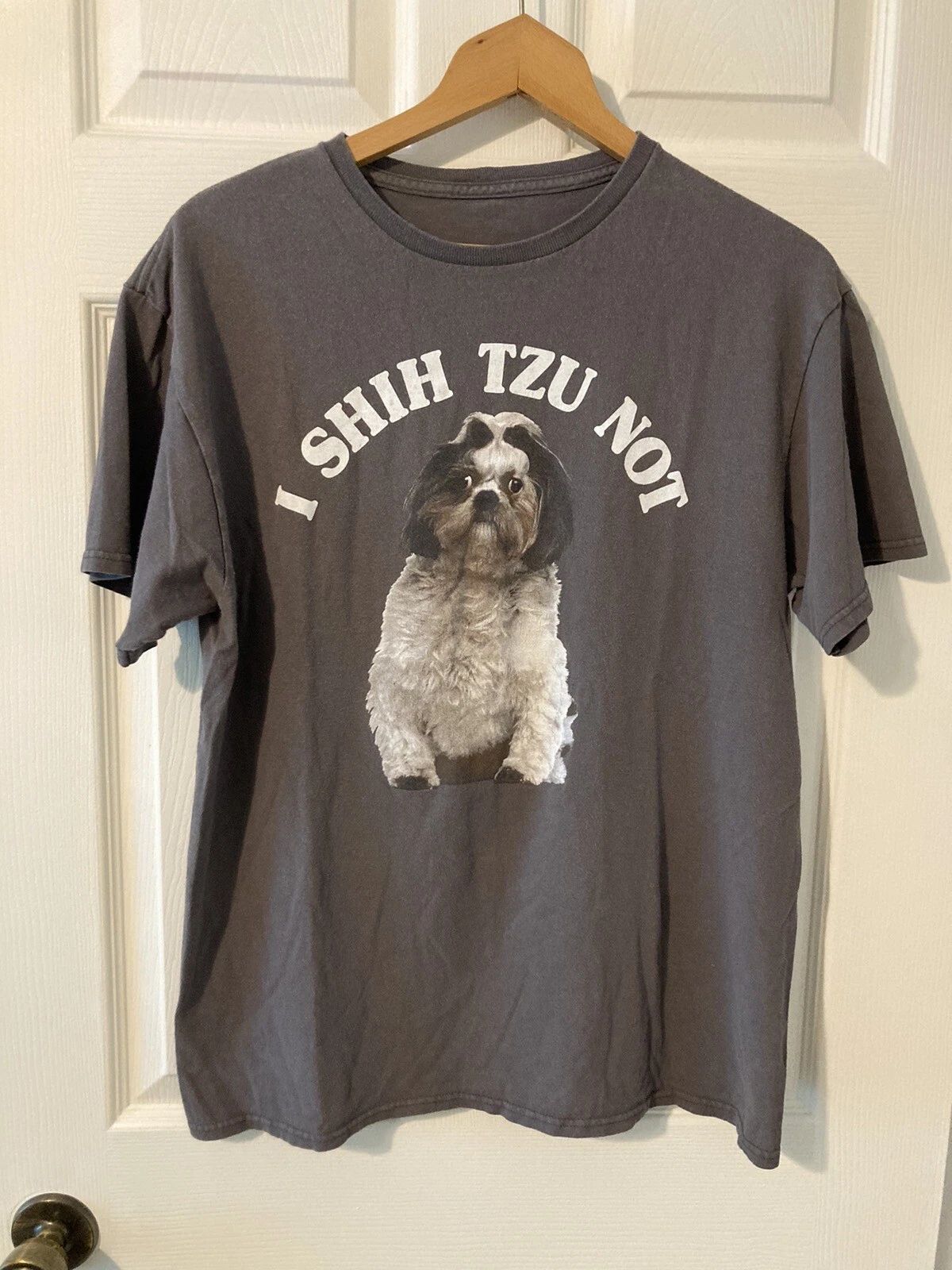 Mens "I Shih Tzu Not" Funny Dog Owner/Lover T-Shirt Size Medium