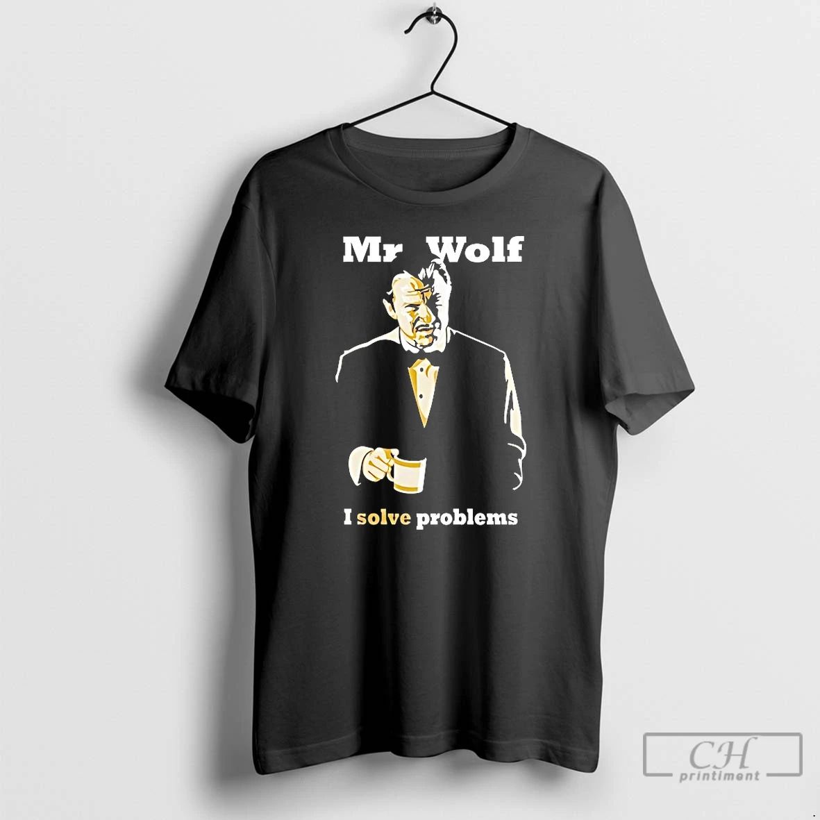 Premium Mr Wolf I Solve Problems T Shirts