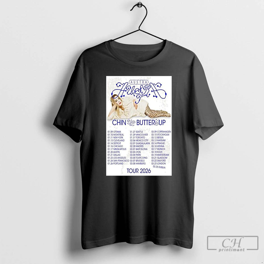 Premium Austra Chin Up Buttercup Tour 2026 Long Sleve T Shirts