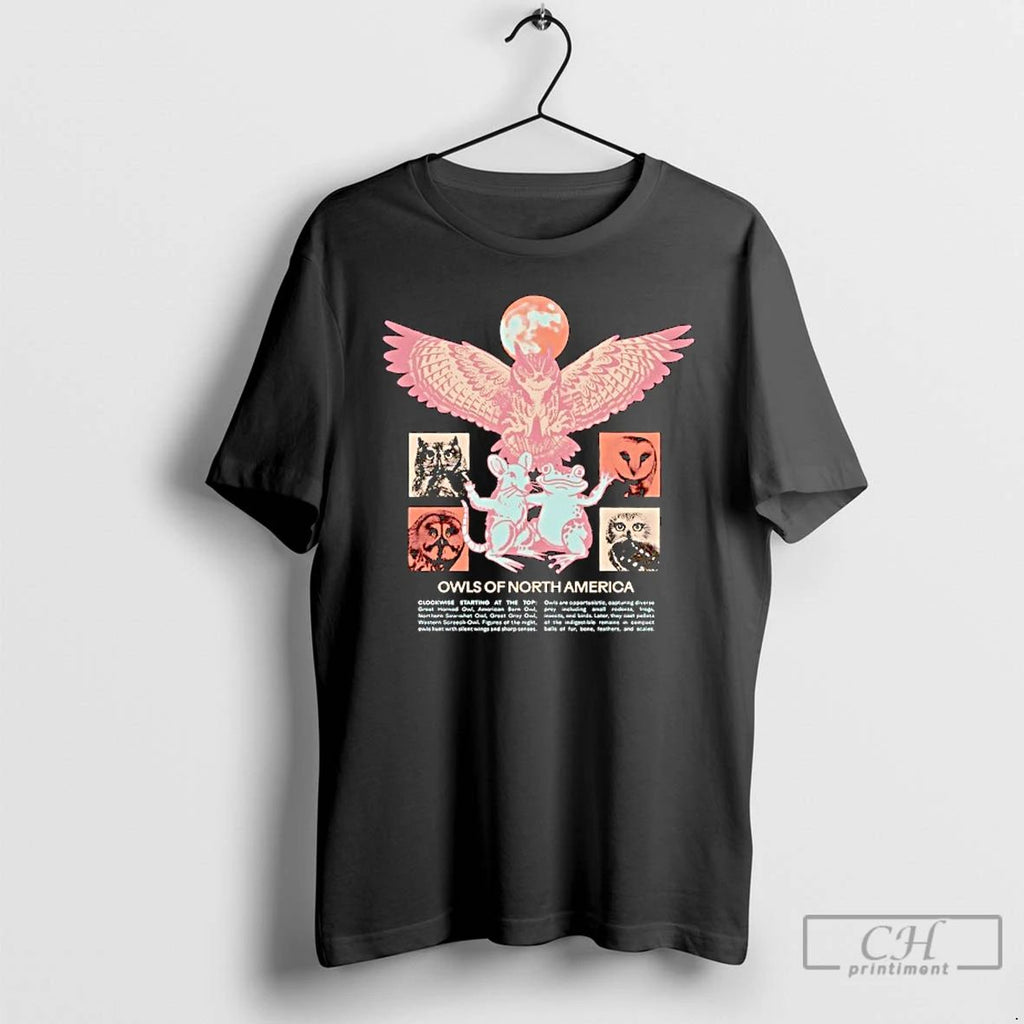 Premium Owls Of North America Clockwise Starting At The Top T Shirts