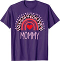 Pink Leopard Boho Rainbow Mommy Quote Mothers Day Unisex T-Shirt