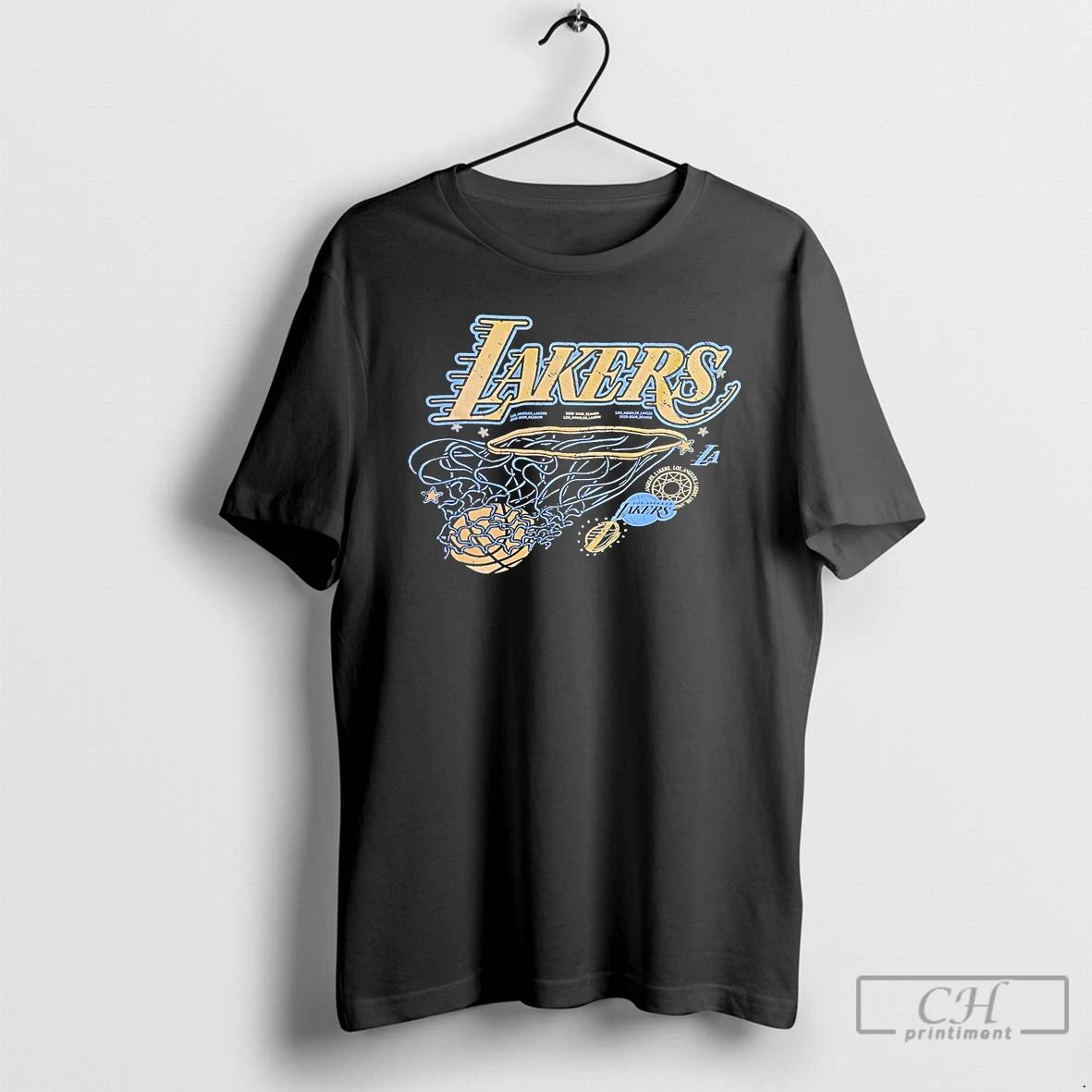 Classic Los Angeles Lakers 2025 2026 Season Cut The Net T Shirts