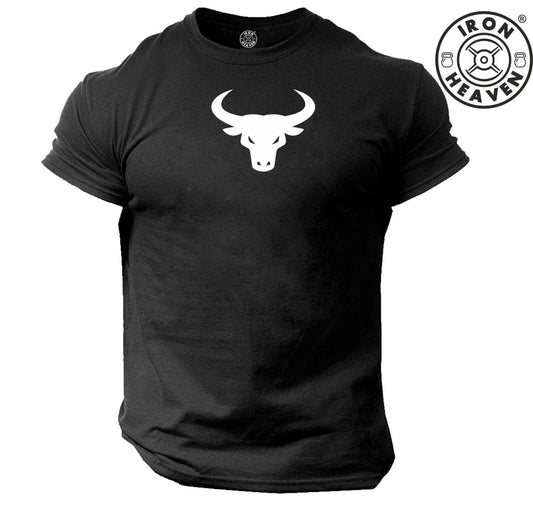 Bull T Shirt Gym Clothing Bodybuilding Training Workout Exercise Boxing MMA Top