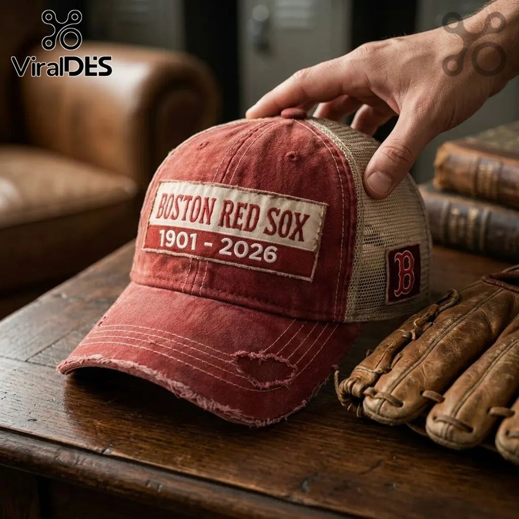 Boston Red Sox 125 Anniversary Distressed Cap