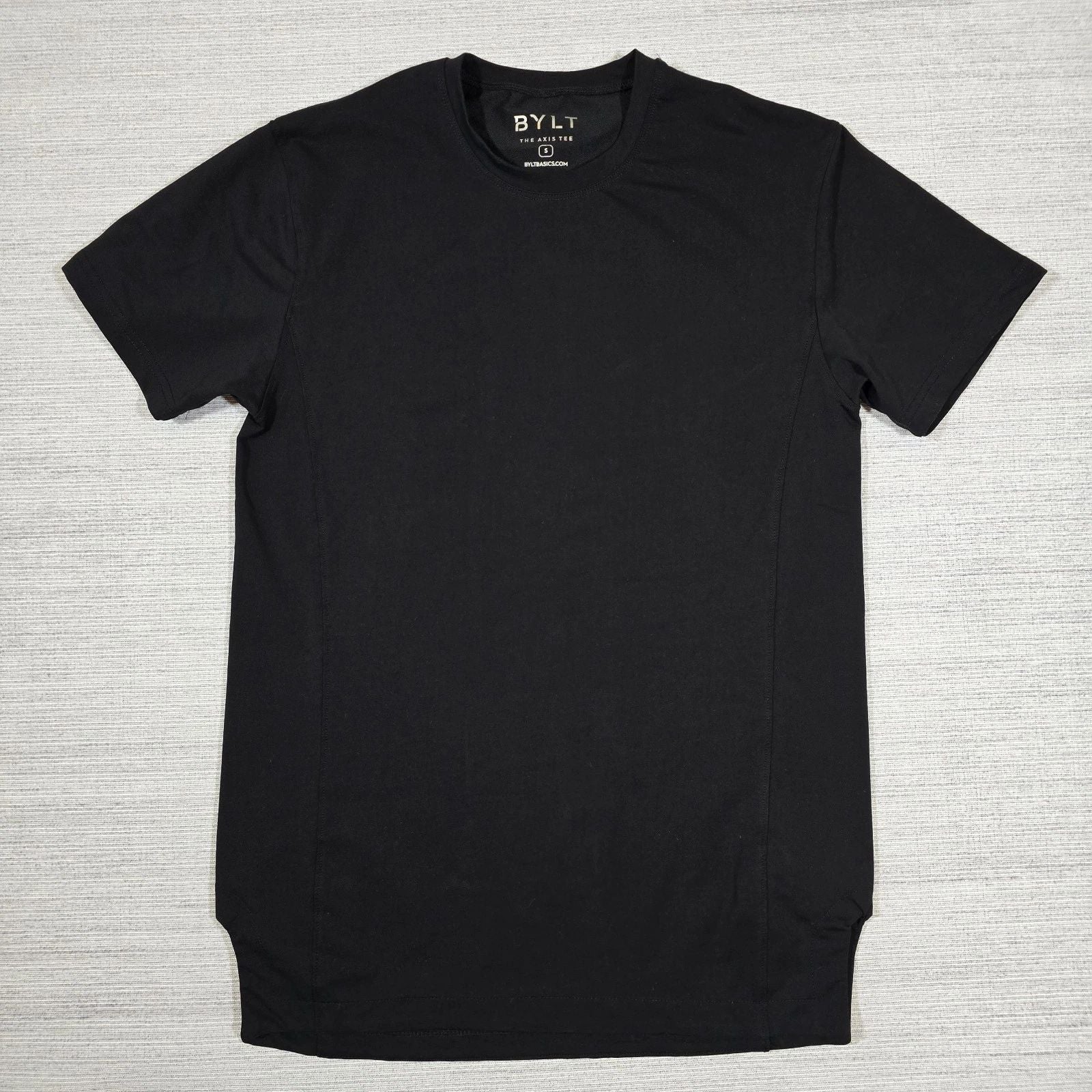 Bylt Premium Basics The Axis Tee Mens S Black Short Sleeve Shirt Minimalist