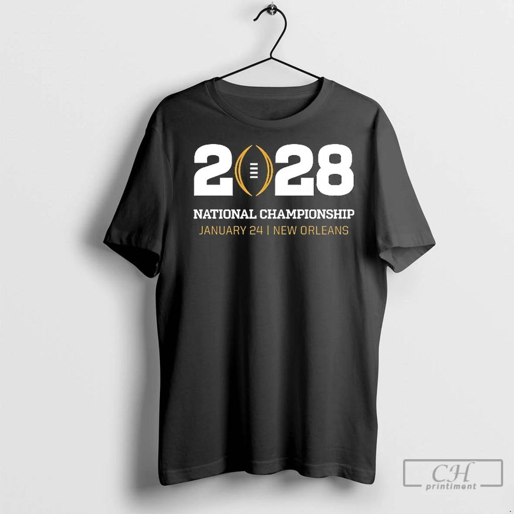 Premium College Football Playoff National Championship January 24 2028 New Orleans Logo