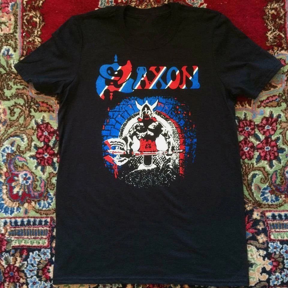 Vtg Saxon Band Shirt Unisex Concert S to 5XL Free Shipping CR459