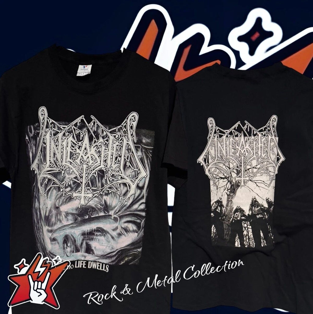 Unleashed T-Shirt New Asphyx Pestilence Entombed Sinister Dismember