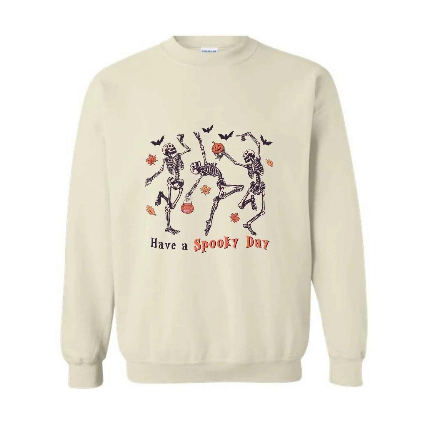 Have A Spooky Day Sweatshirt, Halloween Dancing Skeleton Sweater, Cute Skeleton