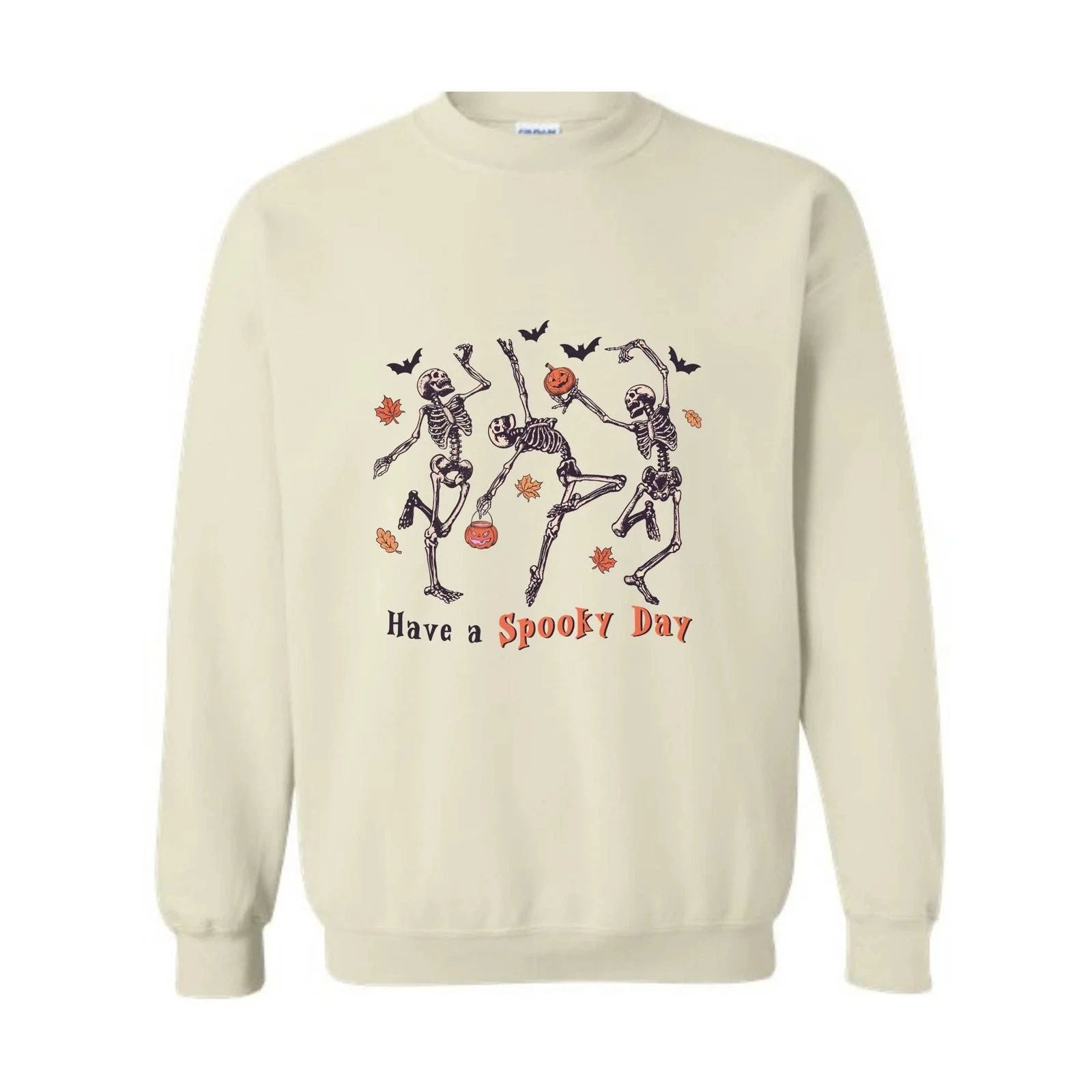 Have A Spooky Day Sweatshirt, Halloween Dancing Skeleton Sweater, Cute Skeleton