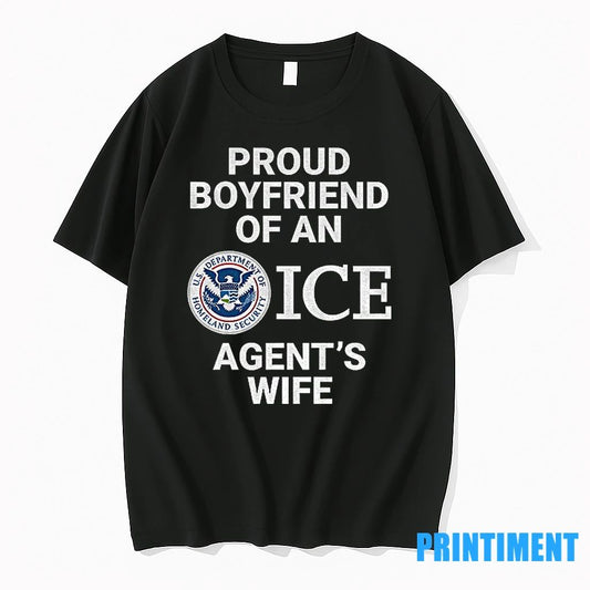 Proud Boyfriend Of An Ice Agents Wife Logo Tshirts Sweater