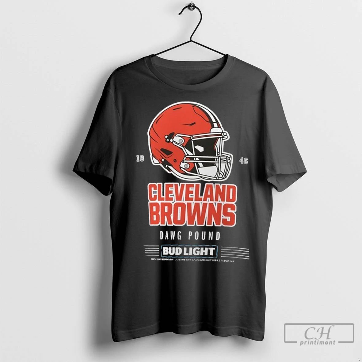 Premium Bud Light X Cleveland Browns Dawg Pound Helmet