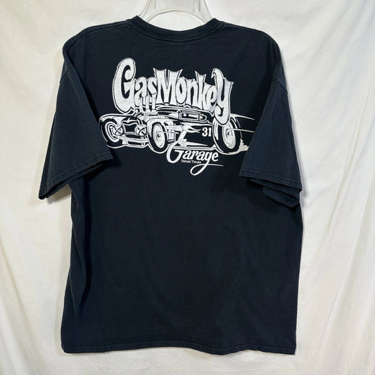 Vintage Gas Monkey Garage Double Sided Hot Rod Graphic T-Shirt XL Dragster Tee