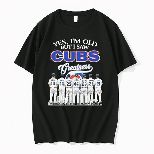 Yes Im Old But I Saw Chicago Cubs Greatness Team Tshirts Sweater
