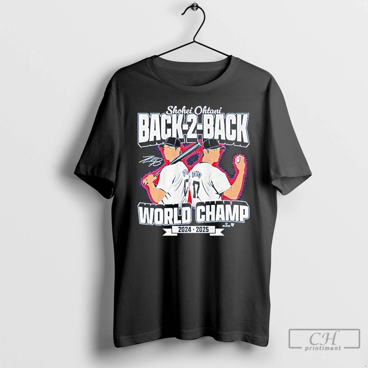 Premium Shohei Ohtani Back To Back World Champs T Shirts