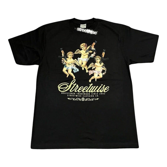 Streetwise Los Angels Black Shirt Black Streetwear Urban Fashion Shirt