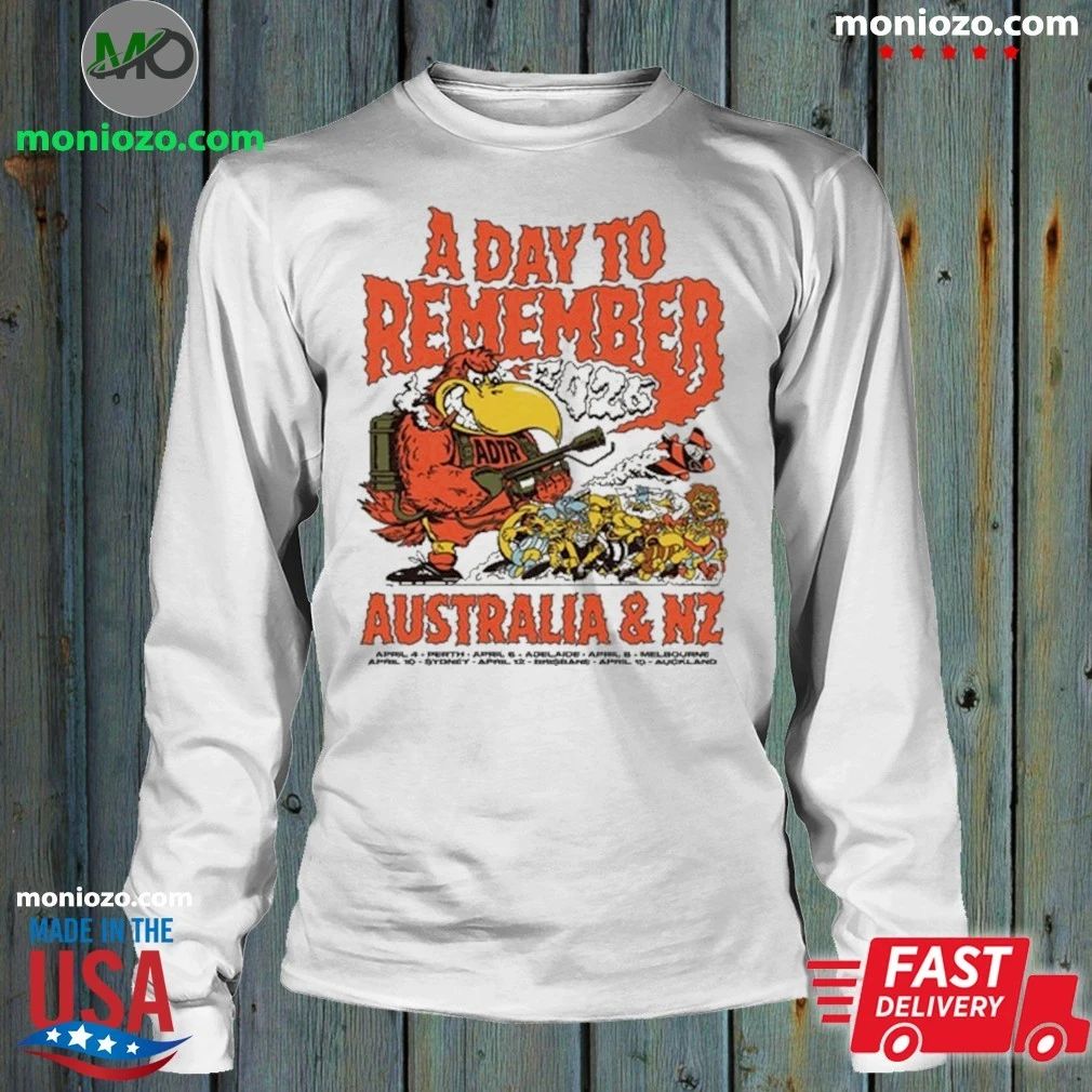 A Day To Remember AUS & NZ Tour 4 4 – 15 4 Edition For Fan Shirt