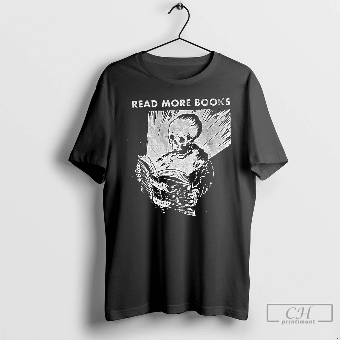 Classic Skeleton Read More Books Vintage T Shirts