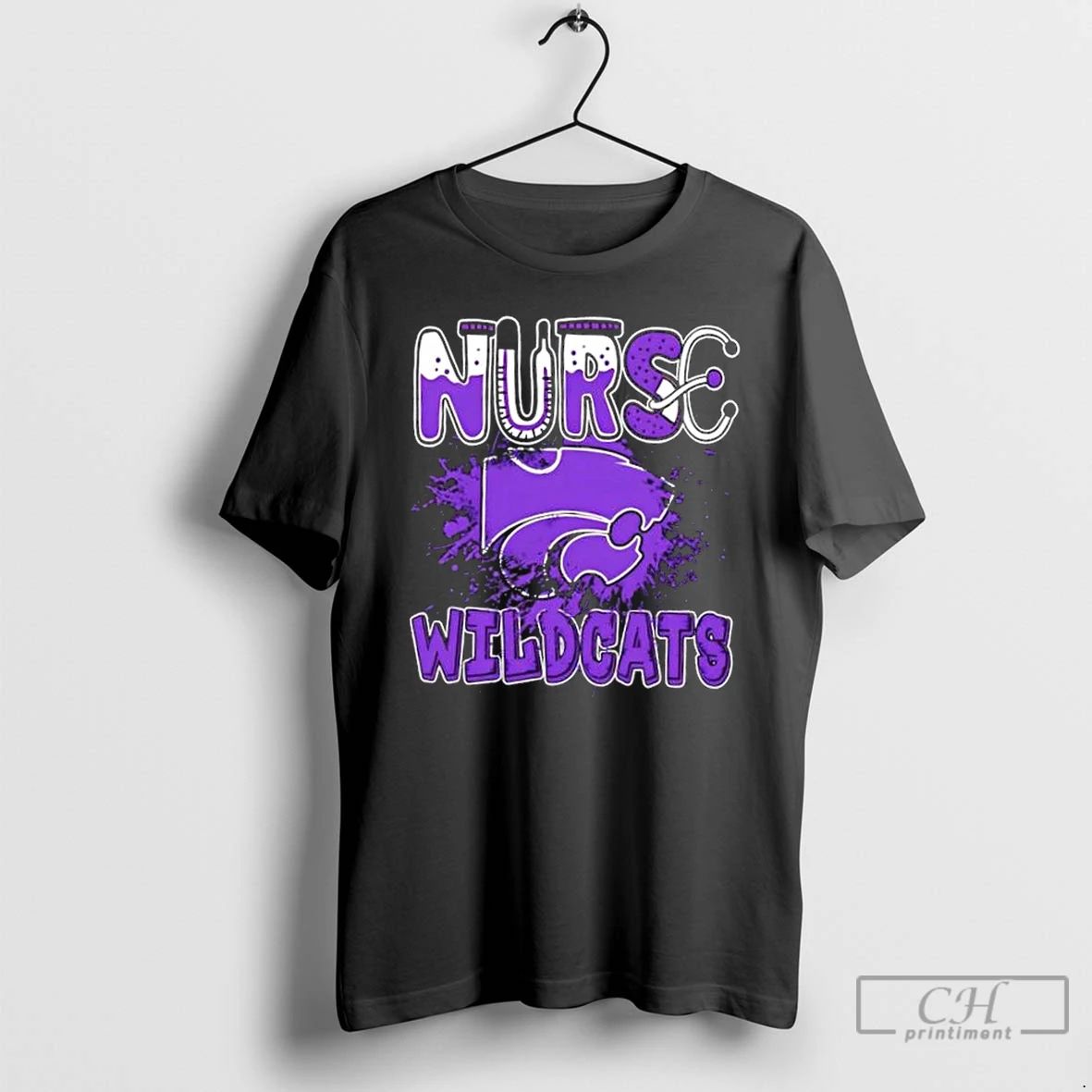 Classic Nurse X Kansas State Wildcats Football T Shirts