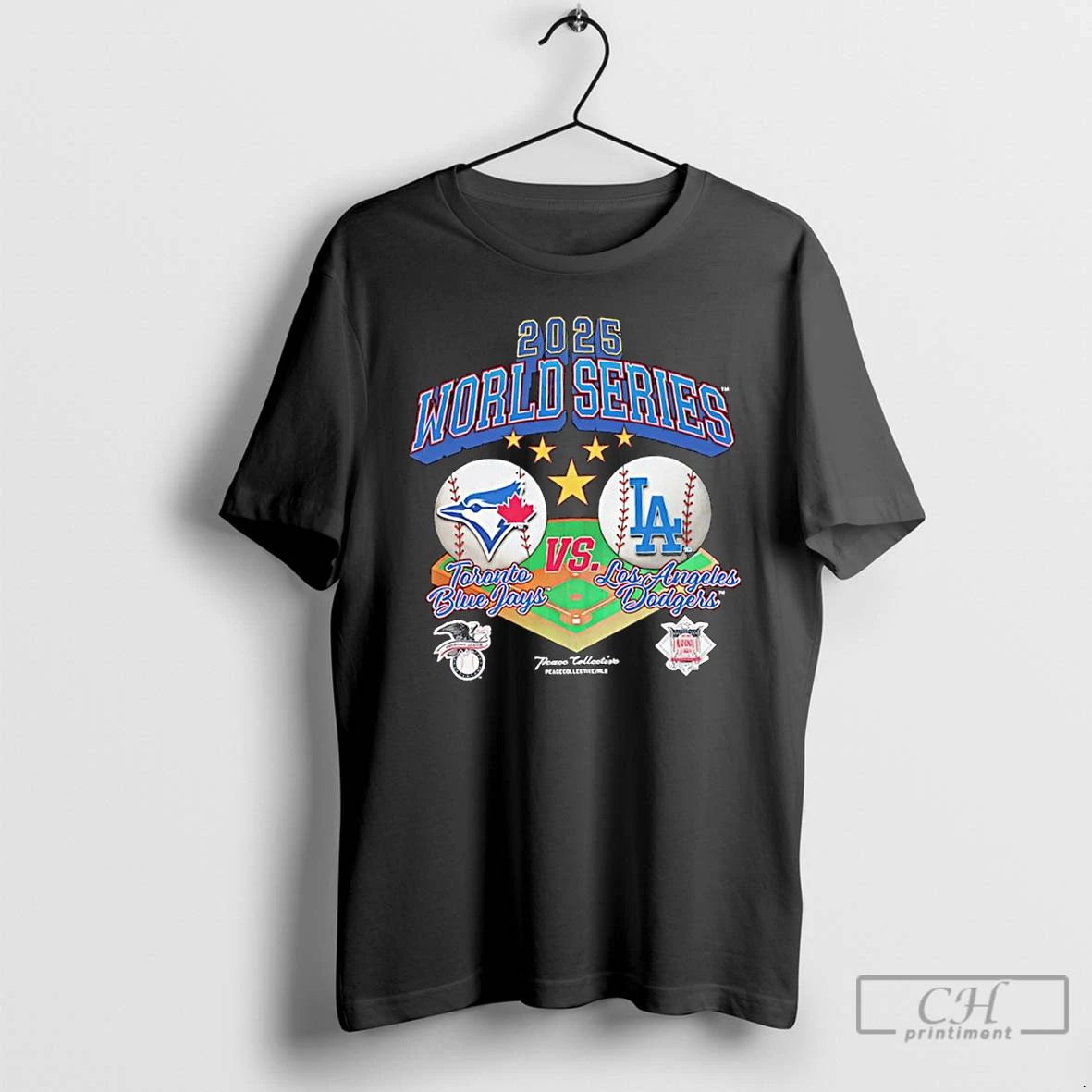 Classic World Series 2025 Toronto Blue Jays Vs La Dodgers Logo Baseball T Shirts