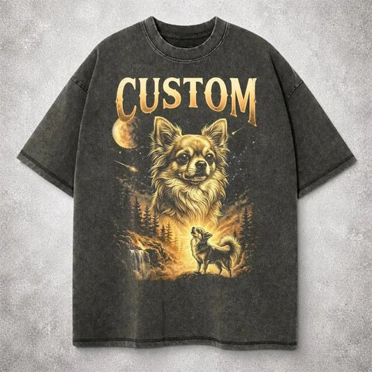 Chihuahua Howling Comfort Tee Custom Dog Lover Gift Shirt Unisex