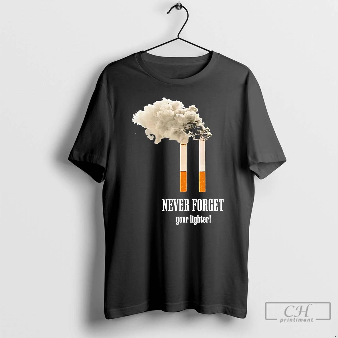 Classic Twin Cigarette Never Forget Your Lighter T Shirts
