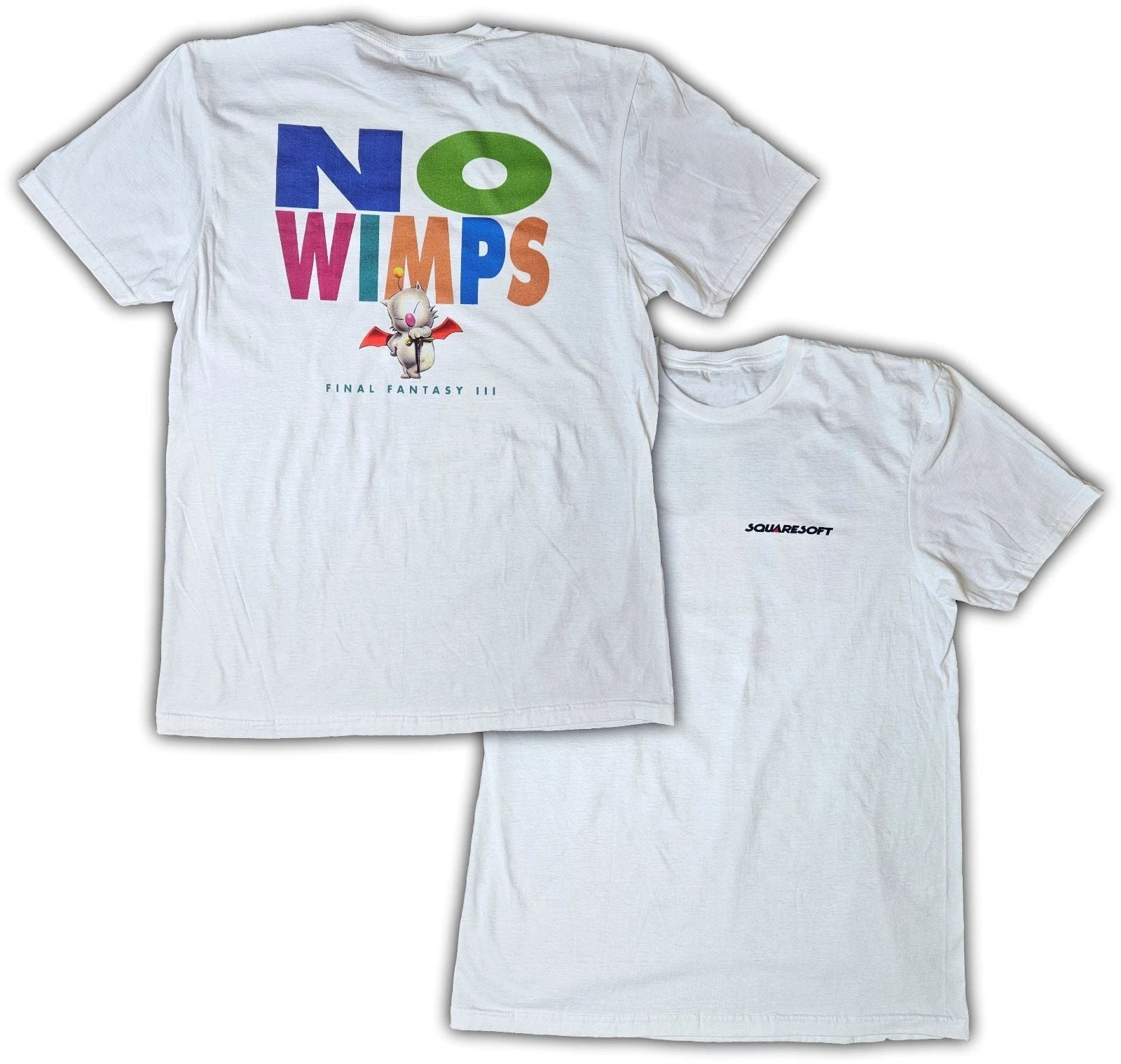 Final Fantasy III 3 Mog No Wimps Short Sleeve T-Shirt SNES Super Famicom VI 6