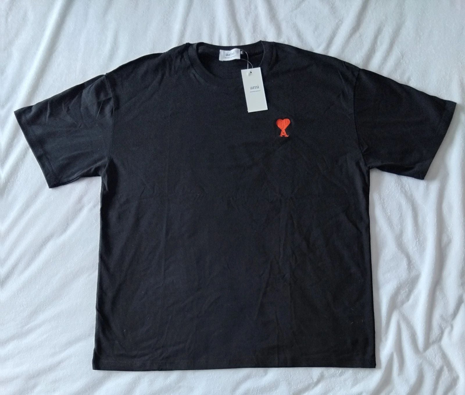 AMI Paris T-Shirt – Black Ami de Cœur