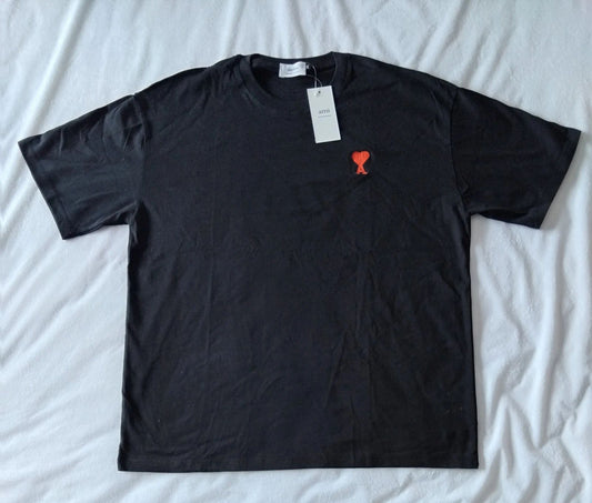 AMI Paris T-Shirt – Black Ami de Cœur