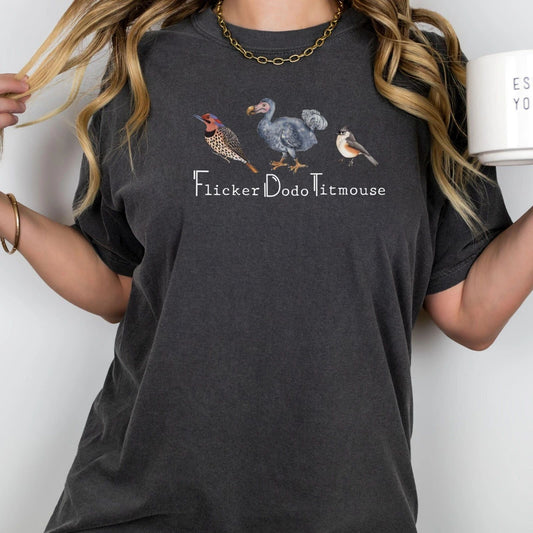 Anti Trump Foxtrot Delta Tango T Shirt, FDT, Funny Bird, Flicker, Dodo, Titmouse