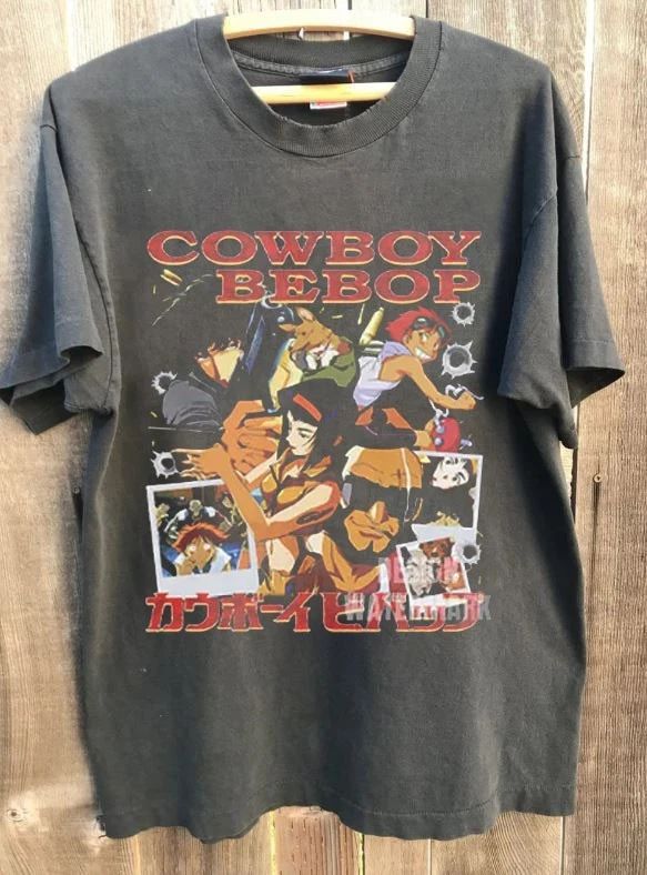 Cowboy Bebop Anime Graphic Charcoal Unisex T shirt Men Women S-5XL KH17677