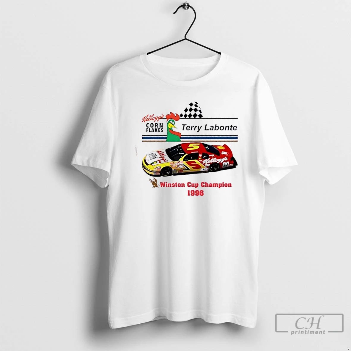 Classic Kelloggs Corn Flakes Terry Labonte Winston Cup Champion 1996 T Shirts