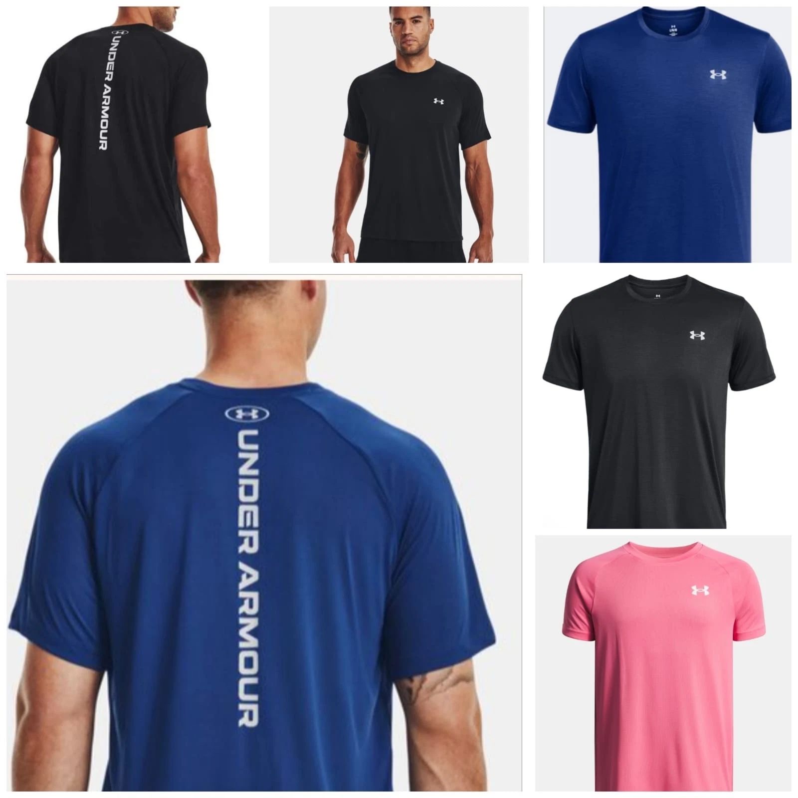 Under Armour Men’s UA  Reflective Activewear Fitness Gym T Shirts Short Sleeve