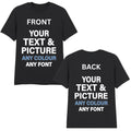 Custom Family T-Shirt Personalised Photo Text Logo Birthday Gift Men Women Kids