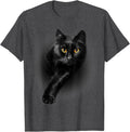 Black Cat Yellow Eyes T-Shirt Cats Tee Shirt Gifts T-Shirt