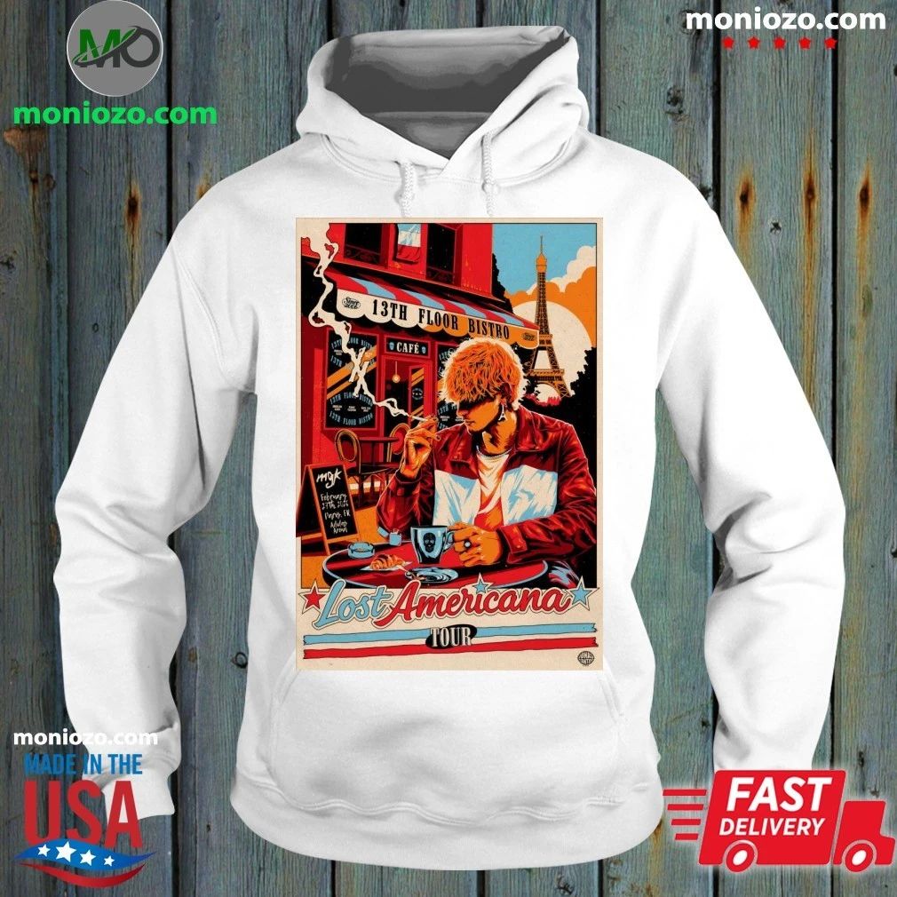 Machine Gun Kelly Paris Lost Americana Tour 2 27 2026 Poster Shirt