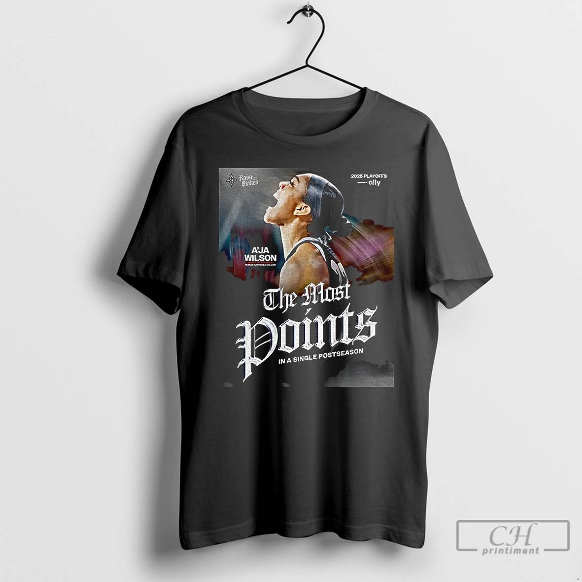 Premium Aja Wilson Las Vegas Aces Wnba Basketball The Most Points In A Single Postseason