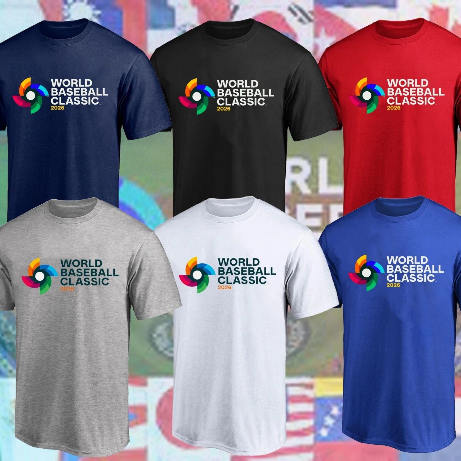 HOT NEW!!! 2026 World Baseball Classic Logo All Size For Fans  FAST SHIP