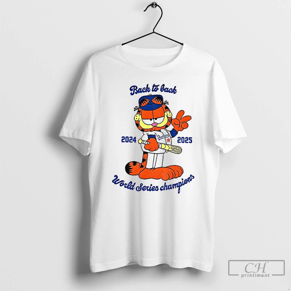 Premium Dodgers Orange Cat Back To Back 2024 2025 World Series Champions T Shirts