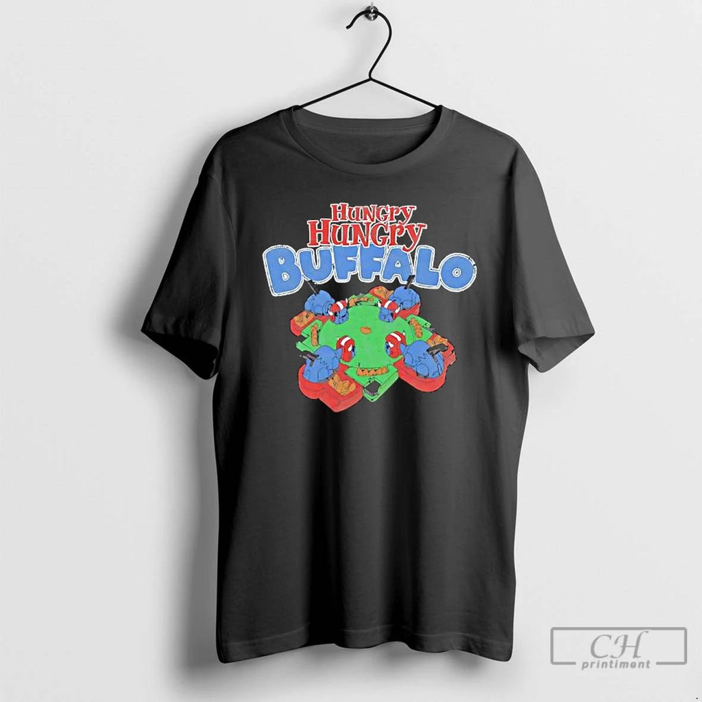 Premium Hungry Hungry Buffalo Graphic T Shirts