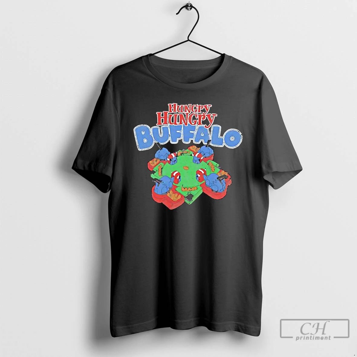 Premium Hungry Hungry Buffalo Graphic T Shirts