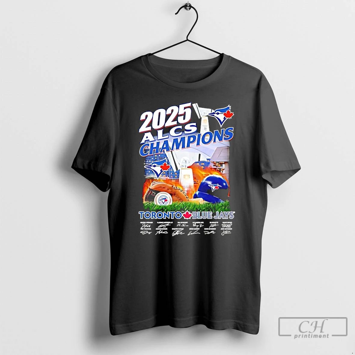 Classic Toronto Blue Jays Won The 2025 Alcs Champions Players Names Signatures T Shirts