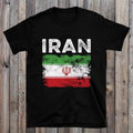 Iran Flag Distressed Iranian Flag Graphic T Shirts Love Peace Cotton