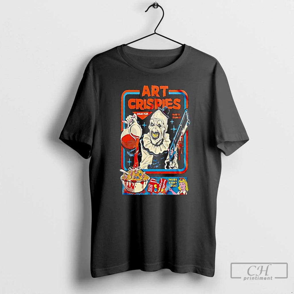 Classic Clown The Terrifier Art Crispies Sugar Plum Inside Every Box T Shirts