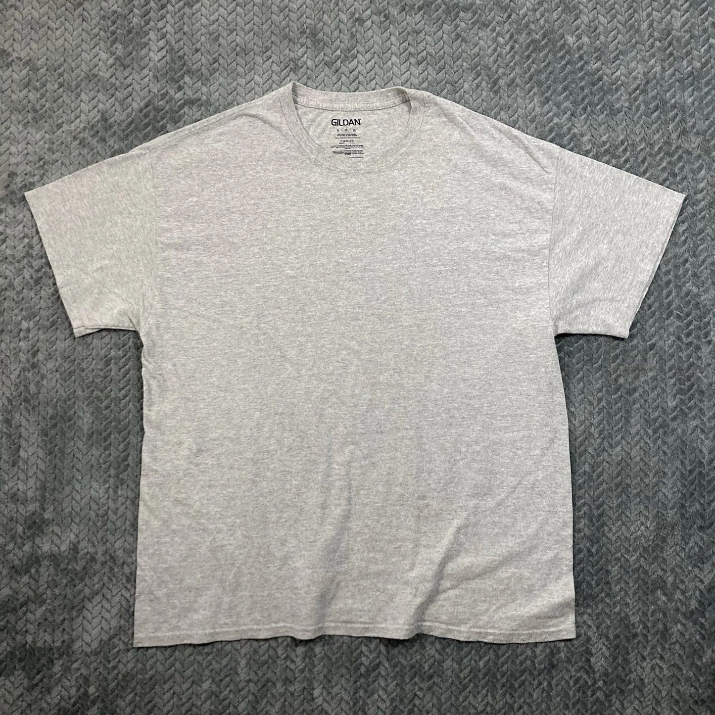 Gildan Blank T-Shirt Men's XL Gray Casual Streetwear Everyday Basic Cotton