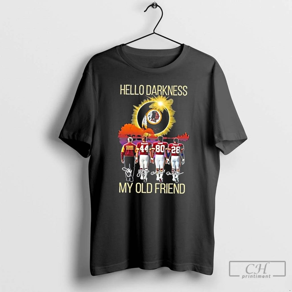 Classic Washington Commanders Gibbs And Legends Hello Darkness My Old Friend Signatures T Shirts
