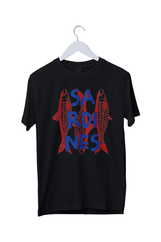 Sardines Graphic Tee Trendy Fish Graphic Mens Unisex T-Shirt S M L XL 2 3 4 XL